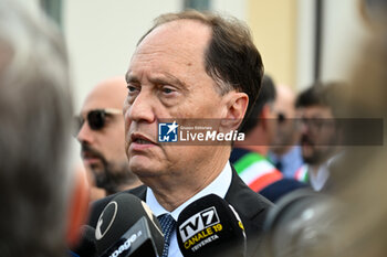 2024-10-11 - Luca Ciriani Italian politician - SAMMY BASSO'S FUNERAL - NEWS - CHRONICLE