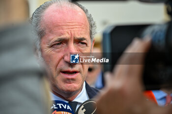 2024-10-11 - The President of the Veneto Region Luca Zaia - SAMMY BASSO'S FUNERAL - NEWS - CHRONICLE