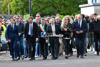 2024-10-11 - The parents of Sammy Basso and The President of the Veneto Region Luca Zaia in the funeral procession - SAMMY BASSO'S FUNERAL - NEWS - CHRONICLE