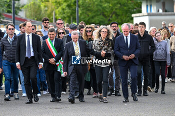 2024-10-11 - The parents of Sammy Basso and The President of the Veneto Region Luca Zaia in the funeral procession - SAMMY BASSO'S FUNERAL - NEWS - CHRONICLE