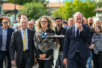 2024-10-11 - The parents of Sammy Basso and The President of the Veneto Region Luca Zaia in the funeral procession - SAMMY BASSO'S FUNERAL - NEWS - CHRONICLE