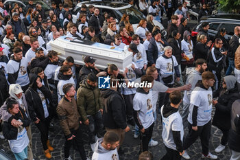 2024-11-14 - Funeral of Arcangelo Correra, the 18-year-old who was shot in the head on the night of 8-9 November in the nearby square of Sedil Capuano in Naples. - NAPOLI FUNERAL OF ARCANGELO CORRERA - NEWS - CHRONICLE