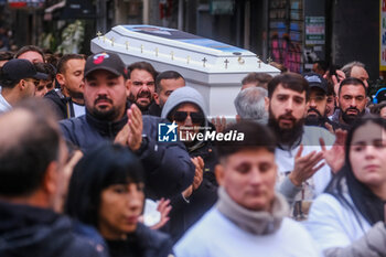 2024-11-14 - Funeral of Arcangelo Correra, the 18-year-old who was shot in the head on the night of 8-9 November in the nearby square of Sedil Capuano in Naples. - NAPOLI FUNERAL OF ARCANGELO CORRERA - NEWS - CHRONICLE