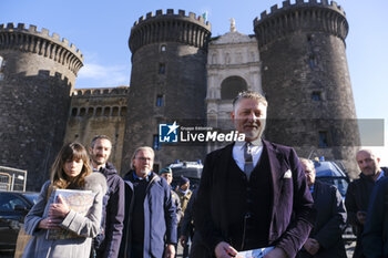 2024-11-21 - The Minister of Culture, Alessandro Giuli, at the Maschio Angioino in Naples to attend the conference in memory of the historian Giuseppe Galasso. - ALESSANDRO GIULI, ITALIAN MINISTER OF CULTURE - NEWS - CHRONICLE