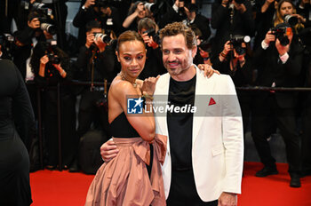 2024-05-18 - Edgar Ramirez and Zoe Saldana depart the 