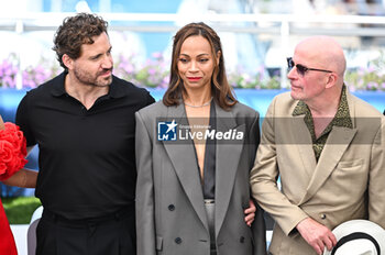 2024-05-19 - Edgar Ramirez, Zoe Saldana and Jacques Audiard attend the 