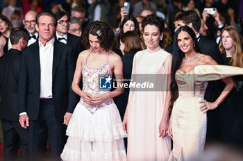 2024-05-19 - Dennis Quaid, Coralie Fargeat, Margaret Qualley and Demi Moore attend the 