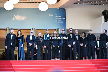 2024-05-21 - Christophe Honore, Chiara Mastroianni, Fabrice Luchini, Catherine Deneuve, Melvil Poupaud, Nicole Garcia, Benjamin Biolay, Hugh Skinner, Philippe Martin, Alexandra Henochsberg and David Thion attend the 