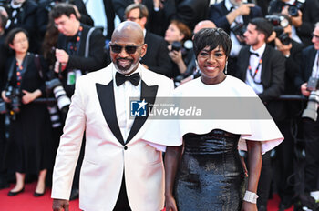 2024-05-25 - Viola Davis and Julius Tennon attend the Red Carpet of the closing ceremony at the 77th annual Cannes Film Festival at Palais des Festivals on May 24, 2024 in Cannes, France. - CLOSING CEREMONY - THE 77TH ANNUAL CANNES FILM FESTIVAL - NEWS - CULTURE