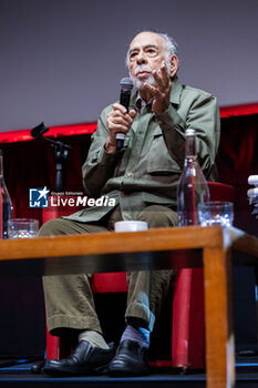 2024-10-15 - Director Francis Ford Coppola attends the Francis Ford Coppola Masterclass during the 19th Rome Film Festival at Sala Sinopoli on October 15, 2024 in Rome, Italy. - FRANCIS FORD COPPOLA RECEIVES THE 'LUPA CAPITOLINA'  - NEWS - CULTURE