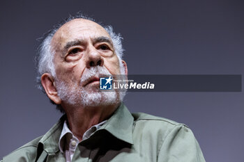 2024-10-15 - Director Francis Ford Coppola attends the Francis Ford Coppola Masterclass during the 19th Rome Film Festival at Sala Sinopoli on October 15, 2024 in Rome, Italy. - FRANCIS FORD COPPOLA RECEIVES THE 'LUPA CAPITOLINA'  - NEWS - CULTURE