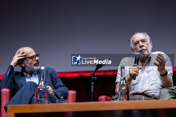 2024-10-15 - Director Francis Ford Coppola attends the Francis Ford Coppola Masterclass during the 19th Rome Film Festival at Sala Sinopoli on October 15, 2024 in Rome, Italy. - FRANCIS FORD COPPOLA RECEIVES THE 'LUPA CAPITOLINA'  - NEWS - CULTURE