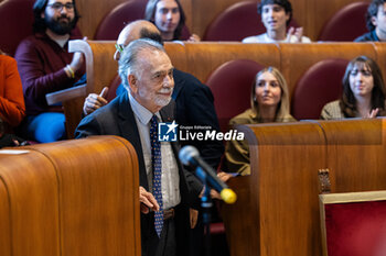 2024-10-15 - US director Francis Ford Coppola holds his speech as he receives the 'Lupa Capitolina' award by Rome's mayor Roberto Gualtieri during the 19th Rome Film Festival at Julius Caesar Hall on October 15, 2024 in Rome, Italy
 - FRANCIS FORD COPPOLA RECEIVES THE 'LUPA CAPITOLINA'  - NEWS - CULTURE