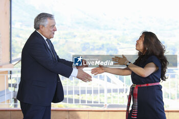 2024-07-16 - Arrival of delegations at the G7 on Trade. Antonio Tajani (Italian Minister of Foreign Affairs) welcomes Mary Ng (Canada Minister of International Trade, Export Promotion, Small Business and Economic Development) - MINISTERIAL MEETING ON TRADE  VILLA SAN GIOVANNI AND REGGIO CALABRIA, 16-17 JULY 2024  - NEWS - ECONOMY