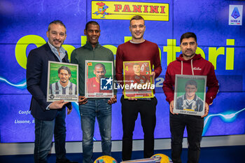 2024-01-08 - Gianluca Zambrotta ,Aldair , Alessandro Buongiorno and Davide Pizarro - PRESENTATION OF THE PHOTO ALBUM OF PANINI FOOTBALLERS IN SERIE A - NEWS - EVENTS