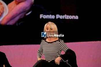2024-02-04 - Italian Comic Luciana Litizzetto speak during TV program 