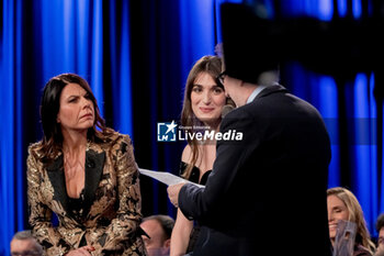 2024-02-04 - Geppi Cucciari and Pilar Fogliati speak during TV program 