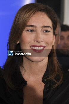 2024-02-06 - Maria Elena Boschi is an Italian politician, group leader of Italia Viva in the Chamber of Deputies during the presentation of the book Palla al Centro at the Hotel Mediterraneo in Naples - MATTEO RENZI, BOOK PRESENTATION BALL IN THE CENTRE - NEWS - EVENTS