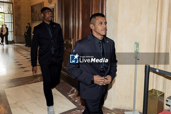 2024-05-17 - Alexis Sanchez and Denzel Dumfries - AMBROGINO D'ORO AWARDING CEREMONY TO INTER - NEWS - EVENTS