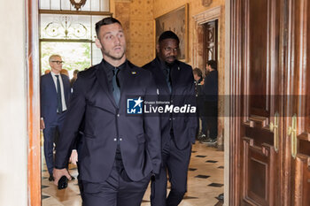 2024-05-17 - Marko Arnautovic and Marcus Thuram - AMBROGINO D'ORO AWARDING CEREMONY TO INTER - NEWS - EVENTS