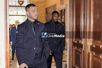 2024-05-17 - Marko Arnautovic and Marcus Thuram - AMBROGINO D'ORO AWARDING CEREMONY TO INTER - NEWS - EVENTS