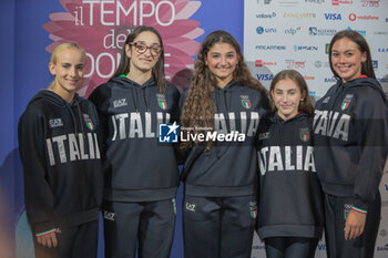 2024-09-13 - The Olympic artistic gymnastics team: Angela Andreoli, Alice D'Amato, Manila Esposito, Elisa Iorio and Giorgia Villa - WOMEN'S TIME 2024 - NEWS - EVENTS