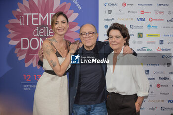 2024-09-14 - Ema Stokholma, Carlo Verdoni and Monica Guerritore - WOMEN'S TIME 2024 - NEWS - EVENTS