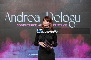 2024-02-15 - Andrea Delogu during the presentation of the Fashion podcast 