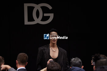 2024-02-24 - Doyoung (NCT) arrives at the Dolce & Gabbana fashion show during the Milan Fashion Week Womenswear Fall/Winter 2024-2025 on February 24, 2024 in Milan, Italy. ©Photo: Cinzia Camela. - DOLCE & GABBANA - FW 24-25 - CELEBRITY ARRIVES - NEWS - FASHION
