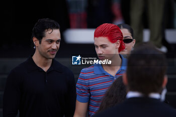 2024-06-16 - Matteo Sinet and Mahmood leave the Prada fashion show during the Milan Menswear Spring/Summer 2025 on June 16, 2024 in Milan, Italy. ©Photo: Cinzia Camela. - PRADA - SS 25 - CELEBRITIES - NEWS - FASHION