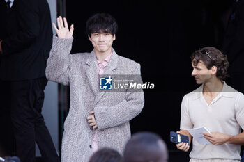 2024-06-16 - Kentaro Sakaguchi leaves the Prada fashion show during the Milan Menswear Spring/Summer 2025 on June 16, 2024 in Milan, Italy. ©Photo: Cinzia Camela. - PRADA - SS 25 - CELEBRITIES - NEWS - FASHION