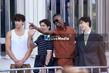 2024-06-16 - Alioune Badera (with eyewear) and guests leave the Prada Spring/Summer 2025 Menswear Fashion Show on June 16, 2024 in Milan, Italy.©Photo: Cinzia Camela. - PRADA - SS 25 - CELEBRITIES - NEWS - FASHION