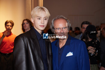 2024-06-16 - Jungwoo and Andrea Della Valle are seen at the Tod's presentation during the Milan Menswear Spring/Summer 2025 on June 16, 2024 in Milan, Italy. ©Photo: Cinzia Camela. - TOD'S PRESENTATION - MILAN FASHION WEEK - MENSWEAR SS 25 - CELEBRITIES - NEWS - FASHION