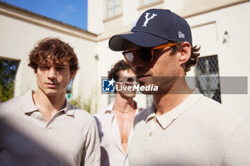 2024-06-16 - Matteo Guerrieri and guest are seen at the Tod's presentation during the Milan Menswear Spring/Summer 2025 on June 16, 2024 in Milan, Italy. ©Photo: Cinzia Camela. - TOD'S PRESENTATION - MILAN FASHION WEEK - MENSWEAR SS 25 - CELEBRITIES - NEWS - FASHION