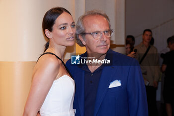 2024-06-16 - A Guest and Andrea Della Valle are seen at the Tod's presentation during the Milan Menswear Spring/Summer 2025 on June 16, 2024 in Milan, Italy. ©Photo: Cinzia Camela. - TOD'S PRESENTATION - MILAN FASHION WEEK - MENSWEAR SS 25 - CELEBRITIES - NEWS - FASHION