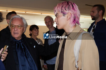 2024-06-16 - Diego Della Valle and Yamato are seen at the Tod's presentation during the Milan Menswear Spring/Summer 2025 on June 16, 2024 in Milan, Italy. ©Photo: Cinzia Camela. - TOD'S PRESENTATION - MILAN FASHION WEEK - MENSWEAR SS 25 - CELEBRITIES - NEWS - FASHION