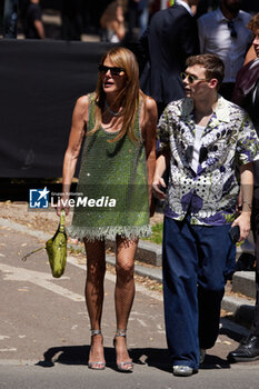 2024-06-17 - Anna Dello Russo and a guest, are seen after the Gucci Men's Spring Summer 2025 Fashion Show during the Milan Fashion Week Menswear Spring/Summer 2025 at Triennale di Milano on June 17, 2024 in Milan, Italy. ©Photo: Cinzia Camela. - GUCCI - MEN'S SPRING SUMMER 2025 FASHION SHOW - CELEBRITIES - NEWS - FASHION