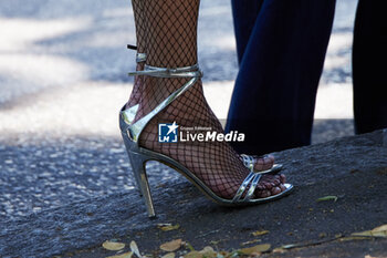 2024-06-17 - Anna Dello Russo (shoes detail) is seen after the Gucci Men's Spring Summer 2025 Fashion Show during the Milan Fashion Week Menswear Spring/Summer 2025 at Triennale di Milano on June 17, 2024 in Milan, Italy. ©Photo: Cinzia Camela. - GUCCI - MEN'S SPRING SUMMER 2025 FASHION SHOW - CELEBRITIES - NEWS - FASHION