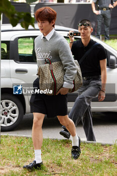 2024-06-17 - Han Seung Ju is seen at the Gucci Men's Spring Summer 2025 Fashion Show during the Milan Fashion Week Menswear Spring/Summer 2025 at Triennale di Milano on June 17, 2024 in Milan, Italy. ©Photo: Cinzia Camela. - GUCCI - MEN'S SPRING SUMMER 2025 FASHION SHOW - CELEBRITIES - NEWS - FASHION