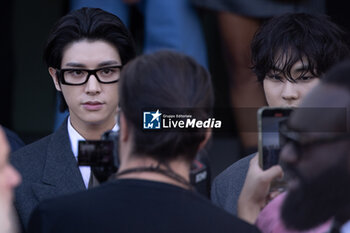 2024-09-19 - Jake and Jungwon from Enhypen arrives at the Prada fashion show during the Milan Womenswear Spring/Summer 2025 on September 19, 2024 in Milan, Italy. ©Photo: Cinzia Camela. - PRADA - ARRIVALS - MILAN FASHION WEEK - WOMENSWEAR SPRING/SUMMER 2025 - NEWS - FASHION