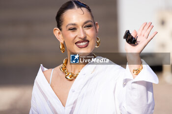 2024-09-20 - Gaia leaves the Gucci Women's Spring Summer 2025 Fashion Show during the Milan Fashion Week Womenswear Spring/Summer 2025 at Triennale di Milano on September 20, 2024 in Milan, Italy. ©Photo: Cinzia Camela - GUCCI - ARRIVALS - WOMEN'S SPRING SUMMER 2025 FASHION SHOW  - NEWS - FASHION