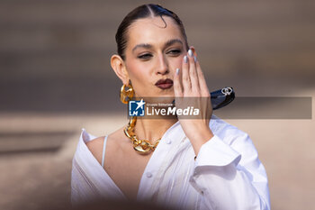 2024-09-20 - Gaia leaves the Gucci Women's Spring Summer 2025 Fashion Show during the Milan Fashion Week Womenswear Spring/Summer 2025 at Triennale di Milano on September 20, 2024 in Milan, Italy. ©Photo: Cinzia Camela - GUCCI - ARRIVALS - WOMEN'S SPRING SUMMER 2025 FASHION SHOW  - NEWS - FASHION