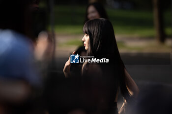 2024-09-20 - Tian Xiwei leaves the Gucci Women's Spring Summer 2025 Fashion Show during the Milan Fashion Week Womenswear Spring/Summer 2025 at Triennale di Milano on September 20, 2024 in Milan, Italy. ©Photo: Cinzia Camela - GUCCI - ARRIVALS - WOMEN'S SPRING SUMMER 2025 FASHION SHOW  - NEWS - FASHION