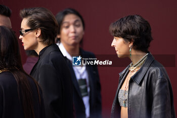 2024-09-20 - Kasia Smutniak and Sophie Taricone leave the Gucci Women's Spring Summer 2025 Fashion Show during the Milan Fashion Week Womenswear Spring/Summer 2025 at Triennale di Milano on September 20, 2024 in Milan, Italy. ©Photo: Cinzia Camela - GUCCI - ARRIVALS - WOMEN'S SPRING SUMMER 2025 FASHION SHOW  - NEWS - FASHION