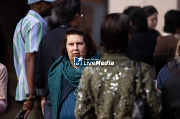 2024-09-20 - Suzy Menkes attends the Gucci Women's Spring Summer 2025 Fashion Show during the Milan Fashion Week Womenswear Spring/Summer 2025 at Triennale di Milano on September 20, 2024 in Milan, Italy. ©Photo: Cinzia Camela - GUCCI - ARRIVALS - WOMEN'S SPRING SUMMER 2025 FASHION SHOW  - NEWS - FASHION