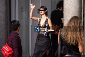 2024-09-20 - Sabrina Lan attends the Gucci Women's Spring Summer 2025 Fashion Show during the Milan Fashion Week Womenswear Spring/Summer 2025 at Triennale di Milano on September 20, 2024 in Milan, Italy. ©Photo: Cinzia Camela - GUCCI - ARRIVALS - WOMEN'S SPRING SUMMER 2025 FASHION SHOW  - NEWS - FASHION