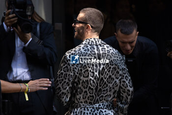 2024-09-21 - Pelayo Diaz arrives at the Dolce & Gabbana fashion show during the Milan Womenswear Spring/Summer 2025 on September 21, 2024 in Milan, Italy. ©Photo: Cinzia Camela. - DOLCE & GABBANA - ARRIVALS - MILAN FASHION WEEK - WOMENSWEAR SPRING/SUMMER 2025 - NEWS - FASHION