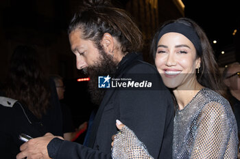 2024-09-21 - Filippo Testa and Tamara Kalinic are seen departing the Dolce & Gabbana after party on September 21, 2024, in Milan, Italy. ©Photo: Cinzia Camela. - DOLCE & GABBANA AFTER PARTY AT MARTINI BAR - NEWS - FASHION