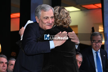2024-01-26 - Antonio Tajani and Stefania Craxi during the event “30 years of Forza Italia, the Roots of the Future”, 26 January 2024, Salone delle Fontane, Rome, Italy. - 30 ANNI DI FORZA ITALIA, LE RADICI DEL FUTURO - NEWS - POLITICS