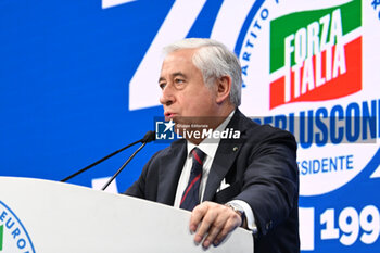 2024-01-26 - Antonio D’Amato during the event “30 years of Forza Italia, the Roots of the Future”, 26 January 2024, Salone delle Fontane, Rome, Italy. - 30 ANNI DI FORZA ITALIA, LE RADICI DEL FUTURO - NEWS - POLITICS